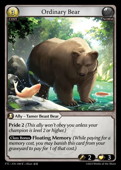 Ordinary Bear — Fractured Crown — Grand Archive