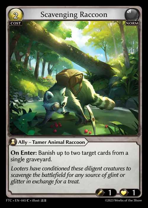 Scavenging Raccoon — Fractured Crown — Grand Archive