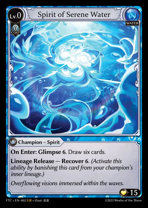 Spirit of Serene Water — Fractured Crown — Grand Archive TCG