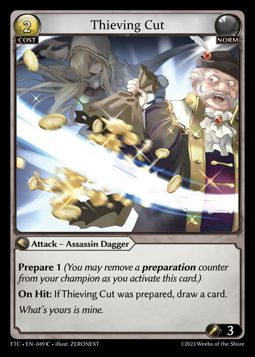 Thieving Cut — Fractured Crown — Grand Archive