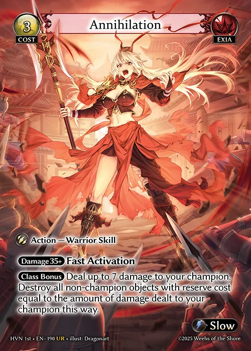 Annihilation from Abyssal Heaven First Edition - Grand Archive TCG