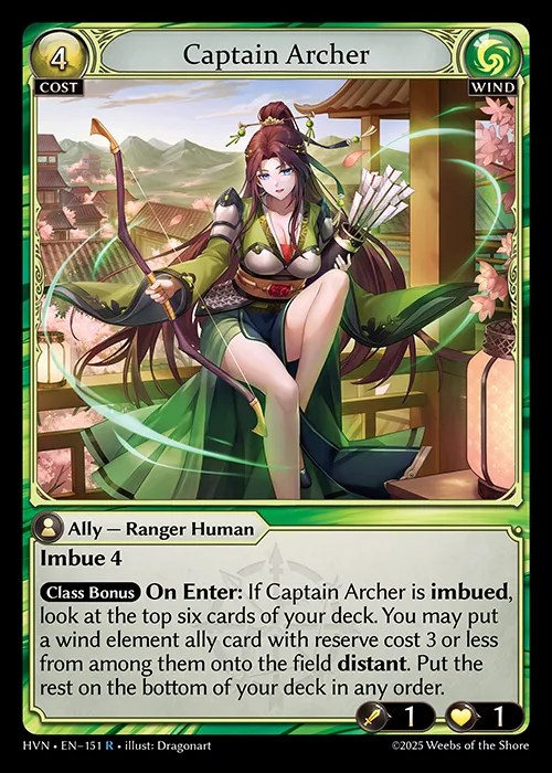 Captain Archer from Abyssal Heaven - Grand Archive TCG