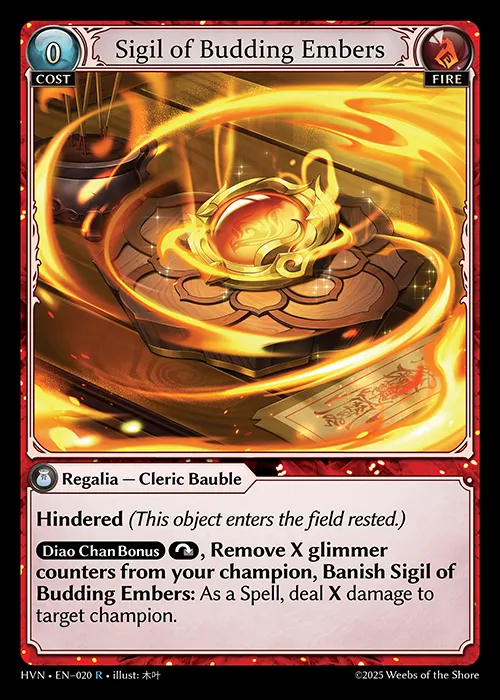 Sigil of Budding Embers — Abyssal Heaven — Grand Archive