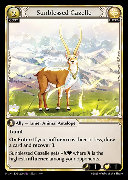Sunblessed Gazelle — Abyssal Heaven — Grand Archive