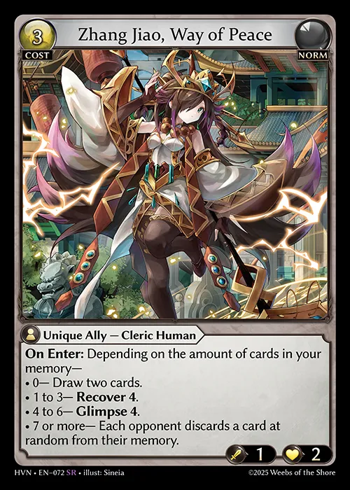 Zhang Jiao, Way of Peace — Abyssal Heaven — Grand Archive TCG