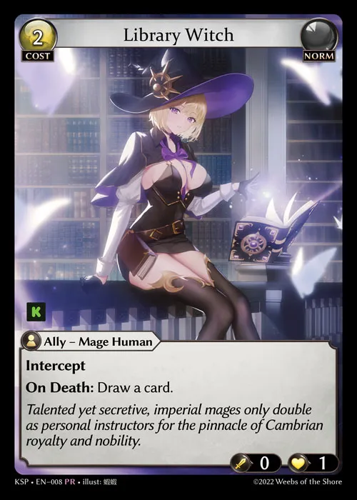 Library Witch — Kickstarter Promotional — Grand Archive TCG