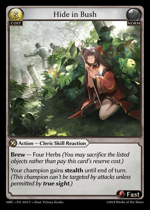 Hide in Bush — Mercurial Heart — Grand Archive