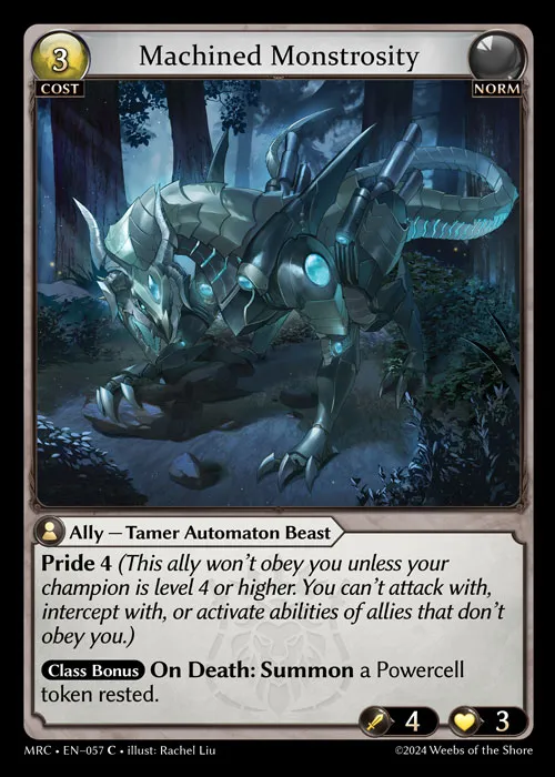 Machined Monstrosity — Mercurial Heart — Grand Archive