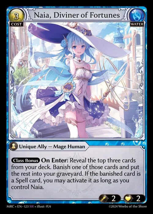 Naia, Diviner of Fortunes — Mercurial Heart — Grand Archive