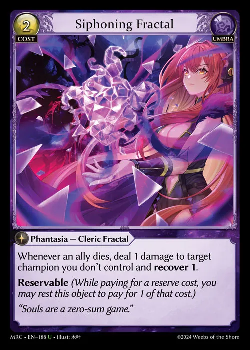 Siphoning Fractal — Mercurial Heart — Grand Archive