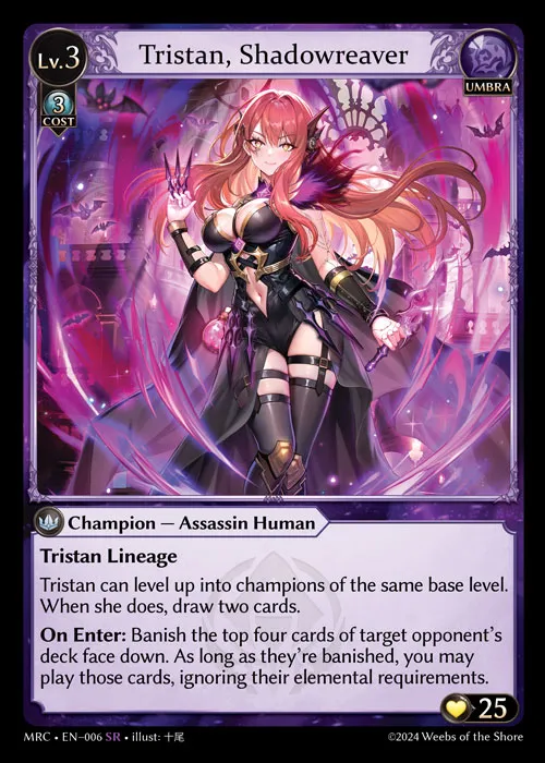 Tristan, Shadowreaver — Mercurial Heart — Grand Archive