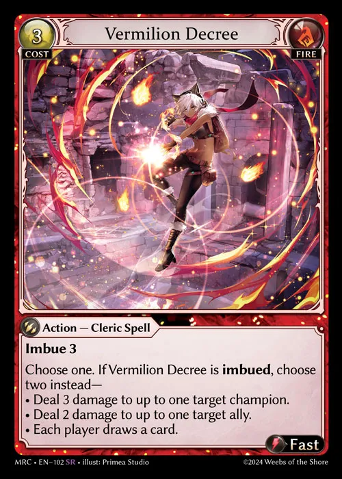 Vermilion Decree — Mercurial Heart — Grand Archive