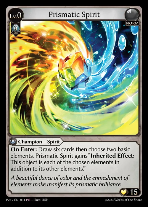 Prismatic Spirit — Promotional 2023 — Grand Archive