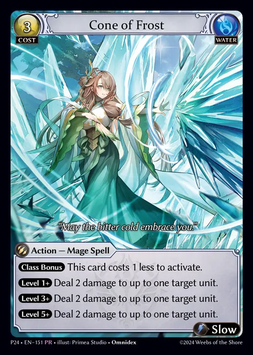 Cone of Frost — Promotional 2024 — Grand Archive