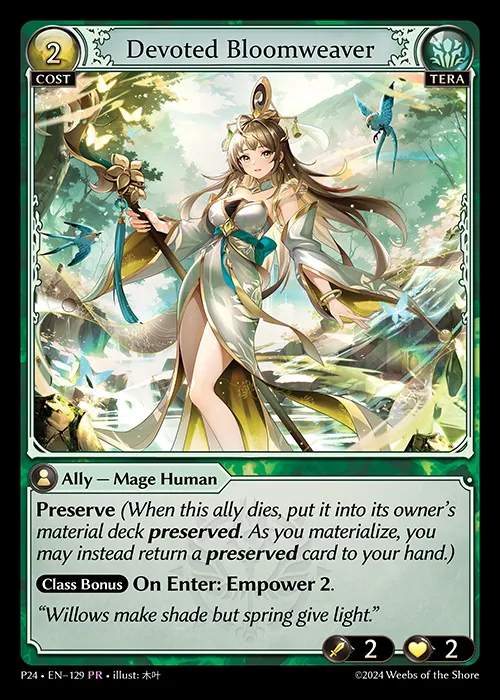 Devoted Bloomweaver from Promotional 2024 - Grand Archive TCG