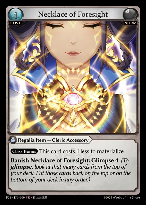 Necklace of Foresight from Promotional 2024 - Grand Archive TCG