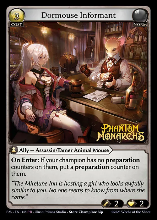 Dormouse Informant — Promotional 2025 — Grand Archive