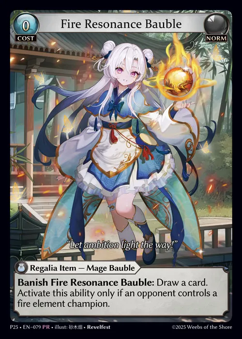 Fire Resonance Bauble — Promotional 2025 — Grand Archive TCG