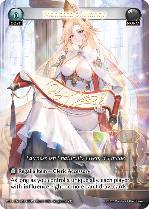 Mandate of Honor — Promotional 2025 — Grand Archive TCG