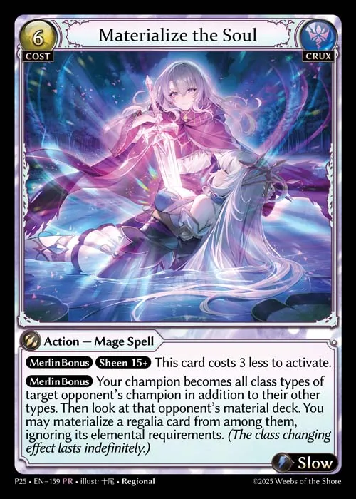 Materialize the Soul — Promotional 2025 — Grand Archive TCG