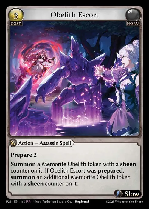 Obelith Escort — Promotional 2025 — Grand Archive TCG