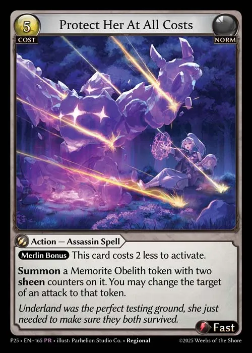 Protect Her At All Costs — Promotional 2025 — Grand Archive TCG