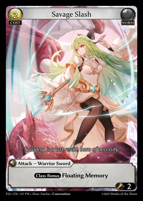 Savage Slash — Promotional 2025 — Grand Archive