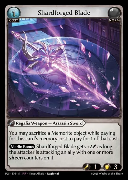 Shardforged Blade — Promotional 2025 — Grand Archive TCG