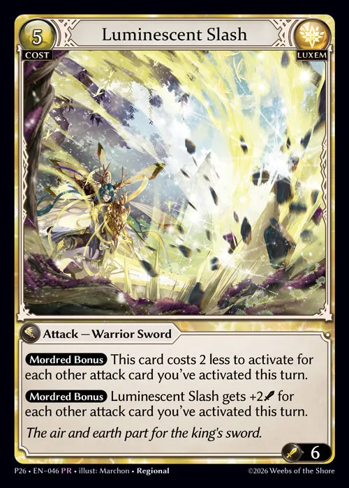 Luminescent Slash from Promotional 2026 - Grand Archive TCG