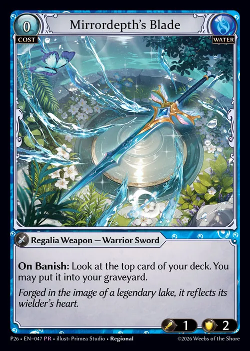 Mirrordepth's Blade — Promotional 2026 — Grand Archive