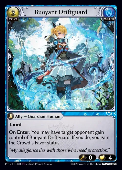 Buoyant Driftguard — Pantheon Pack 1 — Grand Archive TCG