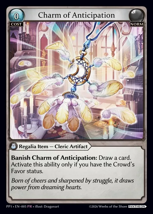 Charm of Anticipation — Pantheon Pack 1 — Grand Archive TCG