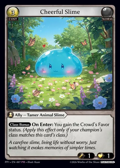 Cheerful Slime — Pantheon Pack 1 — Grand Archive TCG