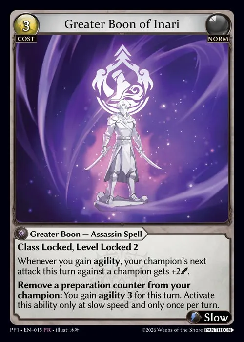 Greater Boon of Inari — Pantheon Pack 1 — Grand Archive TCG