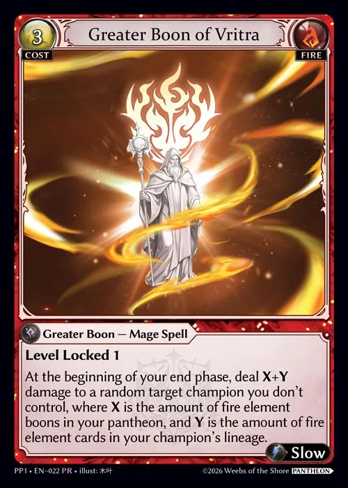 Greater Boon of Vritra — Pantheon Pack 1 — Grand Archive TCG
