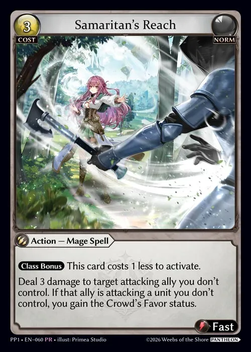 Samaritan's Reach — Pantheon Pack 1 — Grand Archive TCG