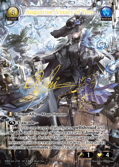 Augustine, Votary of Yore — .asphodel/paradise First Edition — Grand Archive TCG