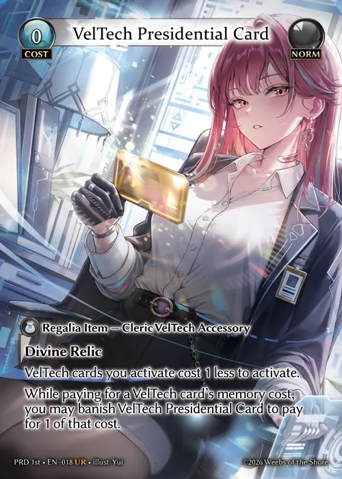 VelTech Presidential Card — .asphodel/paradise First Edition — Grand Archive