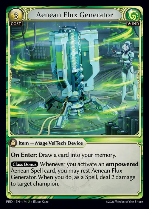 Aenean Flux Generator — .asphodel/paradise — Grand Archive