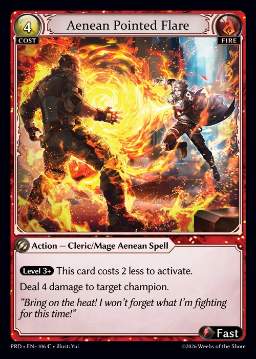 Aenean Pointed Flare — .asphodel/paradise — Grand Archive