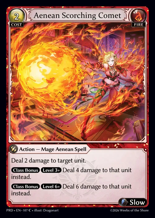 Aenean Scorching Comet — .asphodel/paradise — Grand Archive