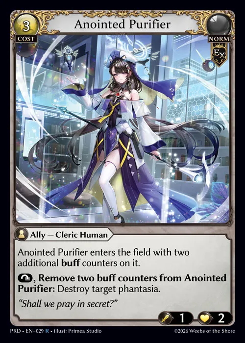 Anointed Purifier — .asphodel/paradise — Grand Archive