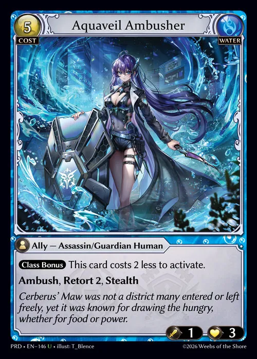 Aquaveil Ambusher — .asphodel/paradise — Grand Archive