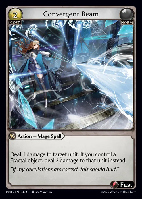 Convergent Beam — .asphodel/paradise — Grand Archive