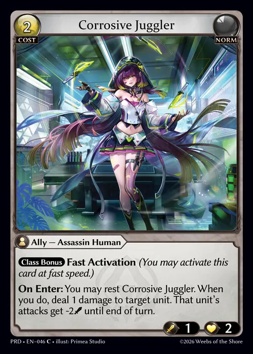 Corrosive Juggler — .asphodel/paradise — Grand Archive