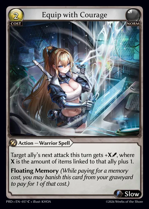 Equip with Courage — .asphodel/paradise — Grand Archive