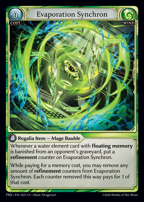 Evaporation Synchron — .asphodel/paradise — Grand Archive