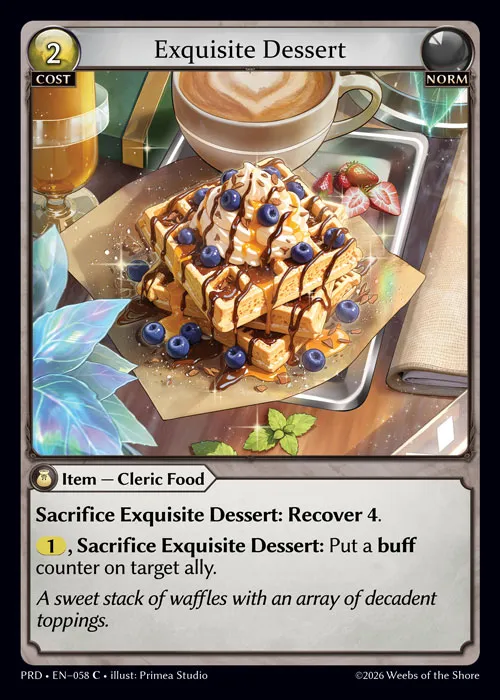 Exquisite Dessert — .asphodel/paradise — Grand Archive
