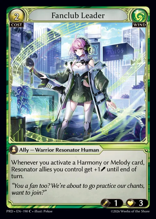 Fanclub Leader — .asphodel/paradise — Grand Archive