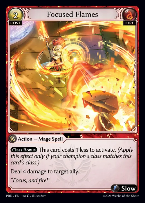 Focused Flames — .asphodel/paradise — Grand Archive